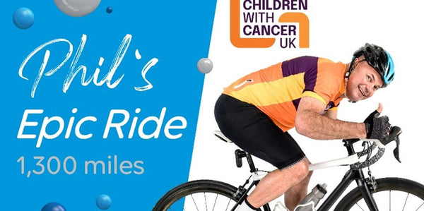 Phil's Epic Ride 🚴‍♂️ 1300 Miles for Children with Cancer UK